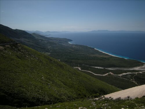 Albanische Riviera: Blick vom Llogarapass