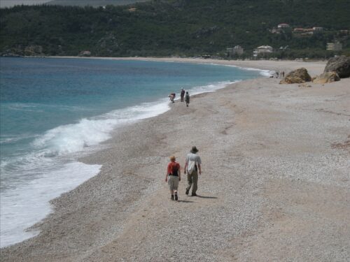 Albanische Riviera: Strandwanderung
