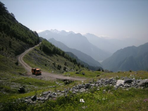 Nordalbanien, Thethi Tal, Terthoria-Pass, Sammeltaxi