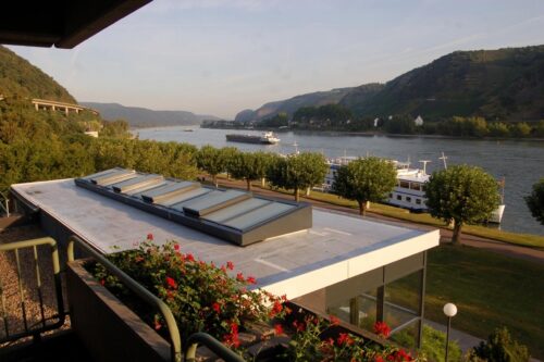 Blick auf den Rhein von Andernach